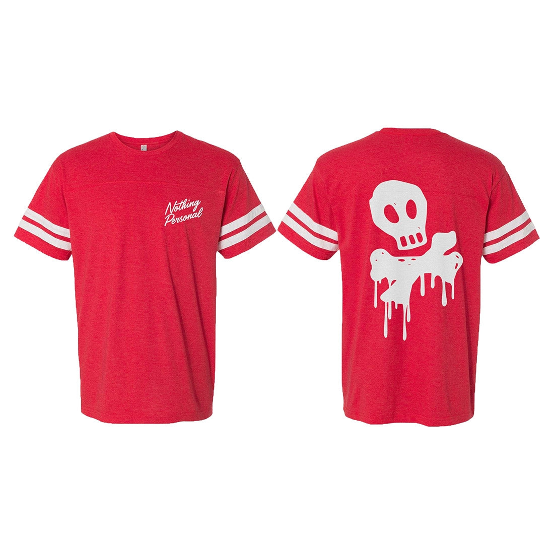 Nothing Personal Red Baseball T-Shirt