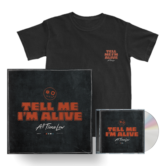 Tell Me I’m Alive Signed CD + T-Shirt Boxset