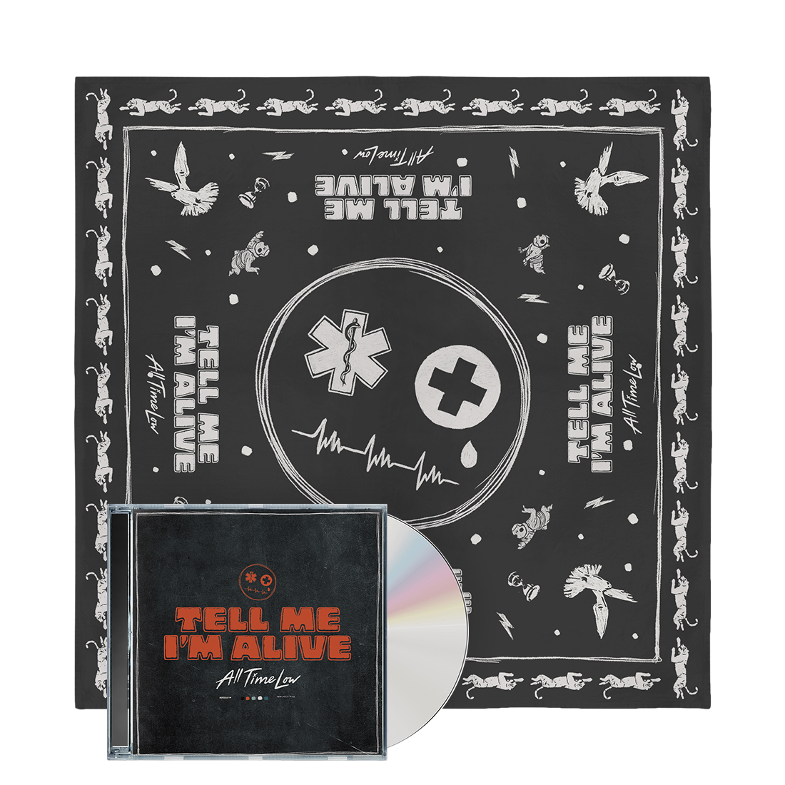Tell Me I’m Alive CD & Bandana
